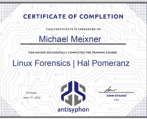 Michael Meixner - Training for Linux forensics